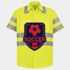 Men's High Visibility Safety Short Sleeve Work Shirt Thumbnail