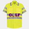 Men's High Visibility Safety Short Sleeve Work Shirt Thumbnail
