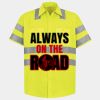 Men's High Visibility Safety Short Sleeve Work Shirt Thumbnail