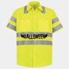 Men's High Visibility Safety Short Sleeve Work Shirt Thumbnail