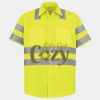 Men's High Visibility Safety Short Sleeve Work Shirt Thumbnail