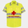 Men's High Visibility Safety Short Sleeve Work Shirt Thumbnail