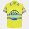 Men's High Visibility Safety Short Sleeve Work Shirt Thumbnail