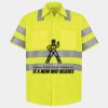 Men's High Visibility Safety Short Sleeve Work Shirt Thumbnail