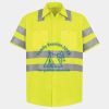 Men's High Visibility Safety Short Sleeve Work Shirt Thumbnail