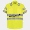 Men's High Visibility Safety Short Sleeve Work Shirt Thumbnail