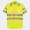 Men's High Visibility Safety Short Sleeve Work Shirt Thumbnail