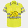 Men's High Visibility Safety Short Sleeve Work Shirt Thumbnail