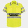 Men's High Visibility Safety Short Sleeve Work Shirt Thumbnail