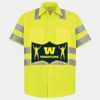 Men's High Visibility Safety Short Sleeve Work Shirt Thumbnail