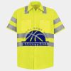 Men's High Visibility Safety Short Sleeve Work Shirt Thumbnail