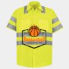 Men's High Visibility Safety Short Sleeve Work Shirt Thumbnail