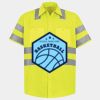 Men's High Visibility Safety Short Sleeve Work Shirt Thumbnail