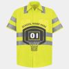 Men's High Visibility Safety Short Sleeve Work Shirt Thumbnail