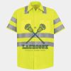 Men's High Visibility Safety Short Sleeve Work Shirt Thumbnail