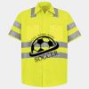 Men's High Visibility Safety Short Sleeve Work Shirt Thumbnail