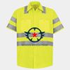 Men's High Visibility Safety Short Sleeve Work Shirt Thumbnail