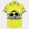 Men's High Visibility Safety Short Sleeve Work Shirt Thumbnail