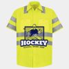 Men's High Visibility Safety Short Sleeve Work Shirt Thumbnail