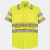 Men's High Visibility Safety Short Sleeve Work Shirt Thumbnail