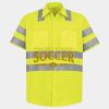 Men's High Visibility Safety Short Sleeve Work Shirt Thumbnail