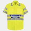 Men's High Visibility Safety Short Sleeve Work Shirt Thumbnail