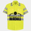 Men's High Visibility Safety Short Sleeve Work Shirt Thumbnail