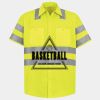 Men's High Visibility Safety Short Sleeve Work Shirt Thumbnail