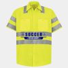 Men's High Visibility Safety Short Sleeve Work Shirt Thumbnail