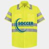 Men's High Visibility Safety Short Sleeve Work Shirt Thumbnail