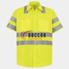 Men's High Visibility Safety Short Sleeve Work Shirt Thumbnail