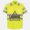 Men's High Visibility Safety Short Sleeve Work Shirt Thumbnail