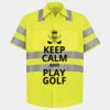 Men's High Visibility Safety Short Sleeve Work Shirt Thumbnail
