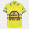 Men's High Visibility Safety Short Sleeve Work Shirt Thumbnail