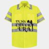 Men's High Visibility Safety Short Sleeve Work Shirt Thumbnail