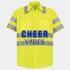 Men's High Visibility Safety Short Sleeve Work Shirt Thumbnail