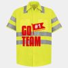 Men's High Visibility Safety Short Sleeve Work Shirt Thumbnail