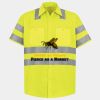Men's High Visibility Safety Short Sleeve Work Shirt Thumbnail