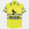Men's High Visibility Safety Short Sleeve Work Shirt Thumbnail