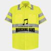 Men's High Visibility Safety Short Sleeve Work Shirt Thumbnail