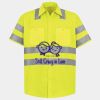 Men's High Visibility Safety Short Sleeve Work Shirt Thumbnail