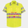 Men's High Visibility Safety Short Sleeve Work Shirt Thumbnail