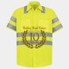 Men's High Visibility Safety Short Sleeve Work Shirt Thumbnail