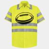 Men's High Visibility Safety Short Sleeve Work Shirt Thumbnail