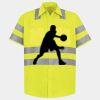 Men's High Visibility Safety Short Sleeve Work Shirt Thumbnail