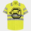 Men's High Visibility Safety Short Sleeve Work Shirt Thumbnail