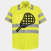 Men's High Visibility Safety Short Sleeve Work Shirt Thumbnail