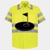 Men's High Visibility Safety Short Sleeve Work Shirt Thumbnail