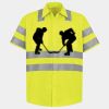 Men's High Visibility Safety Short Sleeve Work Shirt Thumbnail