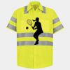Men's High Visibility Safety Short Sleeve Work Shirt Thumbnail